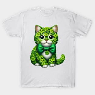 Clover American Shorthair Cat St Patricks Day T-Shirt